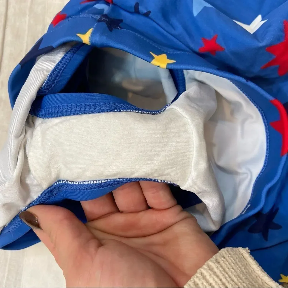 Hanna Andersson Girl Blue Star Print Swim Skort‎ Size 100 or 5